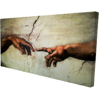 Michelangelo's Creation of Adam - Print on canvas by Begin Edition