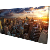 New York City Sunset - Print on canvas by Begin Edition