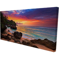Sunset Beach Romance - Print on canvas by Begin Edition