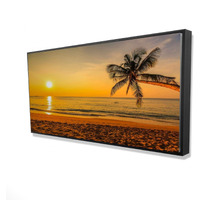 Tropical Sunset - Framed Print on canvas by Begin Edition