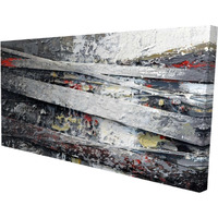 Industrial And Texturized Abstract Stripes - Print on canvas by Begin Edition