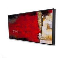 Abstract Industrial Art With Numbers - Framed Print on canvas by Begin Edition