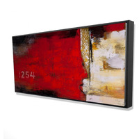Abstract Industrial Art With Numbers - Framed Print on canvas by Begin Edition