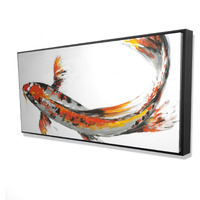 Butterfly Koi Fish - Framed Print on canvas by Begin Edition