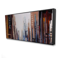 ABSTRACT BUILDINGS - Framed Print on canvas by Begin Edition