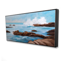 SEASIDE STORM - Framed Print on canvas by Begin Edition