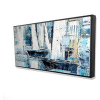 INDUSTRIAL STYLE BOATS - Framed Print on canvas by Begin Edition