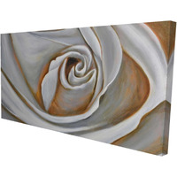 WHITE ROSE CLOSEUP - Print on canvas by Begin Edition