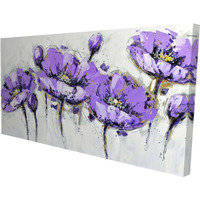 ABSTRACT PURPLE FLOWERS - Print on canvas by Begin Edition