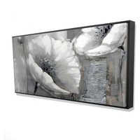 INDUSTRIAL MONOCHROME FLOWERS - Framed Print on canvas by Begin Edition