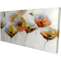 COLOR DOTTED FLOWERS - Print on canvas by Begin Edition