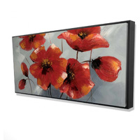ANEMONE FLOWERS - Framed Print on canvas by Begin Edition
