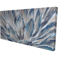 BLUE AND GRAY FLOWER - Print on canvas by Begin Edition