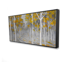 BIRCH FOREST - Framed Print on canvas by Begin Edition
