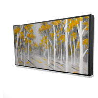YELLOW BIRCH FOREST - Framed Print on canvas by Begin Edition