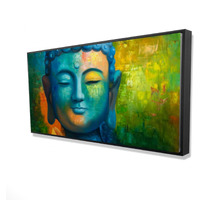 BLISSFUL BUDDHA - Framed Print on canvas by Begin Edition