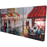 COUPLE KISSING IN THE STREET - Print on canvas by Begin Edition