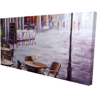 OUTDOOR RESTAURANT - Print on canvas by Begin Edition