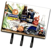 "Caroline's Treasures 1002TH68 Barq's, Crabs and Spices Leash Holder or Key Hook, Large, Multicolor"