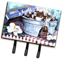 "Caroline's Treasures 1003TH68 Barq's and Old Washtub Leash Holder or Key Hook, Large, Multicolor"