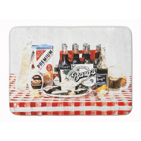 "Caroline's Treasures Barq's oysters Floor Mat, 19"" x 27"", Multicolor"