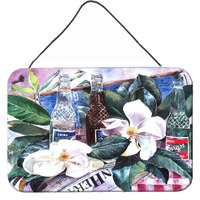"Caroline's Treasures Barq's and Magnolia Indoor Aluminum Metal Wall or Door Hanging Prints, 8 x 12"", Multicolor"