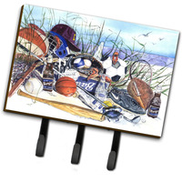 "Caroline's Treasures 1011TH68 Sports on The Beach Leash Holder or Key Hook, Large, Multicolor"