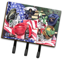 "Caroline's Treasures 1012TH68 Barq's and Armed Forces Leash Holder or Key Hook, Large, Multicolor"