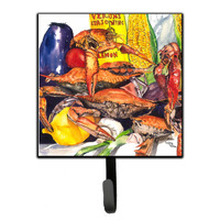 "Caroline's Treasures 1016SH4 Vernon's and Crabs Leash Holder or Key Hook, Small, Multicolor"