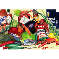 "Caroline's Treasures 1020DDM Dish Drying Mat, 14"" x 21"", Multicolor"