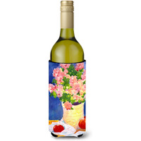 Pink Bouquet of Flowers Wine Bottle Beverage Insulator Beverage Insulator Hugger