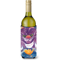 Purple Cat Birdie Dear Wine Bottle Beverage Insulator Beverage Insulator Hugger