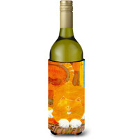 Big Orange Cat Welcome Wine Bottle Beverage Insulator Beverage Insulator Hugger