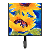 "Caroline's Treasures 6012SH4 Flower-Sunflower Leash Holder or Key Hook, Small, Multicolor"