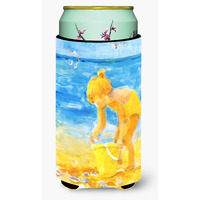 Little Girl at the beach  Tall Boy Beverage Insulator Beverage Insulator Hugger