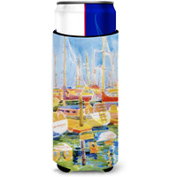 Boats at the Harbour Ultra Beverage Insulators for slim cans 6019MUK