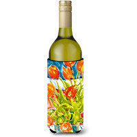 Flowers - Tulips Wine Bottle Beverage Insulator Beverage Insulator Hugger