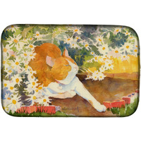 "Caroline's Treasures Cat Dish Drying Mat, 14"" x 21"", Multicolor"