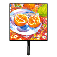 "Caroline's Treasures 6035SH4 Florida Oranges Sliced For Breakfast Leash Holder or Key Hook, Small, Multicolor"