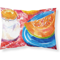 "Caroline's Treasures 6036PILLOWCASE A Slice Of Cantelope Moisture Wicking Fabric Standard Pillowcase, Large, Multicolor"