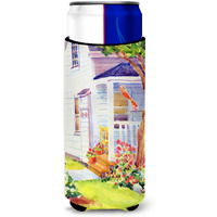 White Cottage at the beach Ultra Beverage Insulators for slim cans 6040MUK