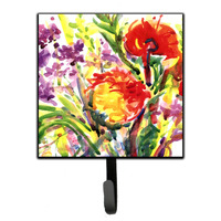 "Caroline's Treasures 6042SH4 Flower Leash Holder or Key Hook, Small, Multicolor"