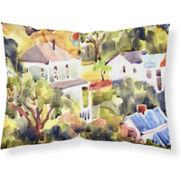 "Caroline's Treasures 6046PILLOWCASE Houses Moisture Wicking Fabric Standard Pillowcase, Large, Multicolor"