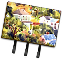 "Caroline's Treasures 6046TH68 Houses Leash Holder or Key Hook, Large, Multicolor"