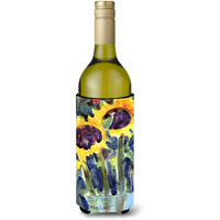 Flower - Sunflower Wine Bottle Beverage Insulator Beverage Insulator Hugger 6049LITERK