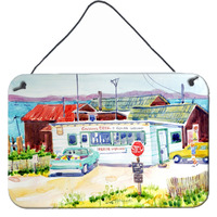 "Caroline's Treasures Seafood Shack for Fresh Shrimp Indoor Wall or Door Hanging Prints, 8 x 12"", Multicolor"