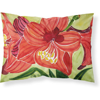 "Caroline's Treasures 6055PILLOWCASE Flower-Amaryllis Moisture Wicking Fabric Standard Pillowcase, Large, Multicolor"