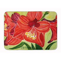 "Caroline's Treasures Flower - Amaryllis Floor Mat, 19"" x 27"", Multicolor"