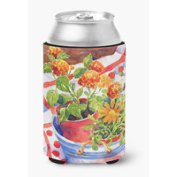 Flowers with a side of lemons  Can or Bottle Beverage Insulator Hugger