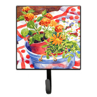"Caroline's Treasures 6058SH4 Flowers with A Side of Lemons Leash Holder or Key Hook, Small, Multicolor"